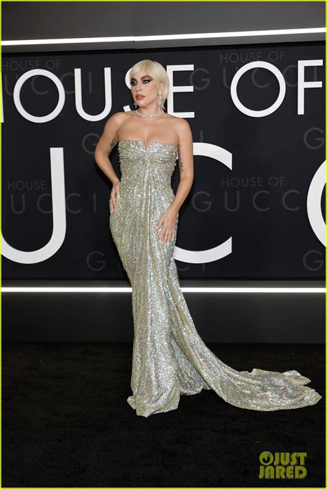 lady gaga gucci dress|Lady Gaga 'House of Gucci' New York Premiere Armani Dress: .